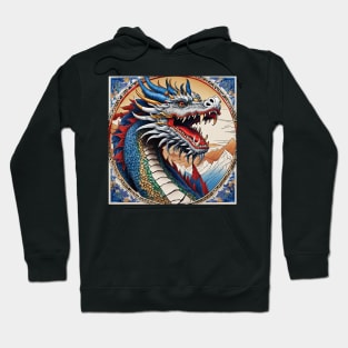 blue dragon Hoodie